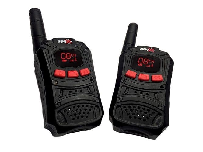 spyX 2-vägs-walkie-talkies