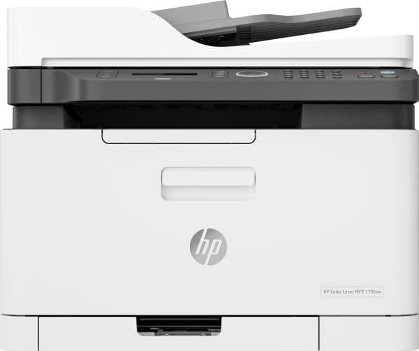HP Color Laser MFP 179fnw, Tulosta, kop., skannaa, faksaa, skannaus PDF-tiedostoksi, Laser, Väritulostus, 600 x 600 DPI, A4, Suoratulostus, Musta, Valkoinen