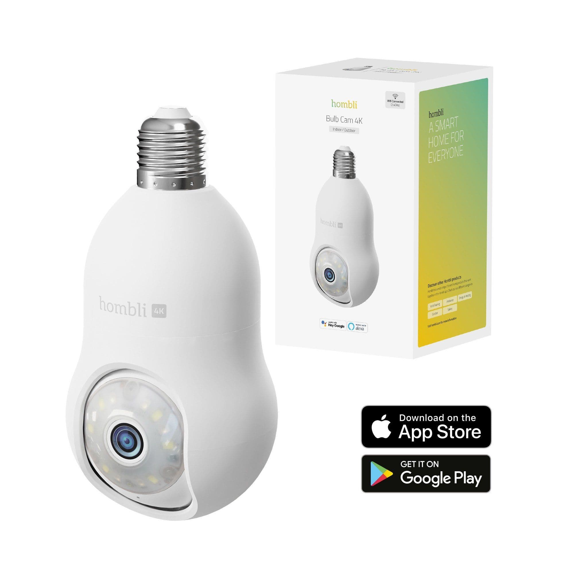 Hombli Bulb Cam 4K -valvontakamera - 3840x2160 - E27
