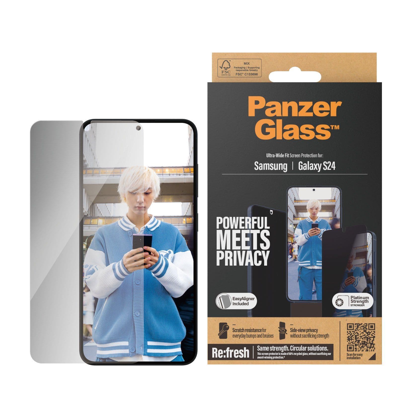 PanzerGlass™ | Privacy Edition - Näytönsuoja - Ultra-Wide Fit | Galaxy S24