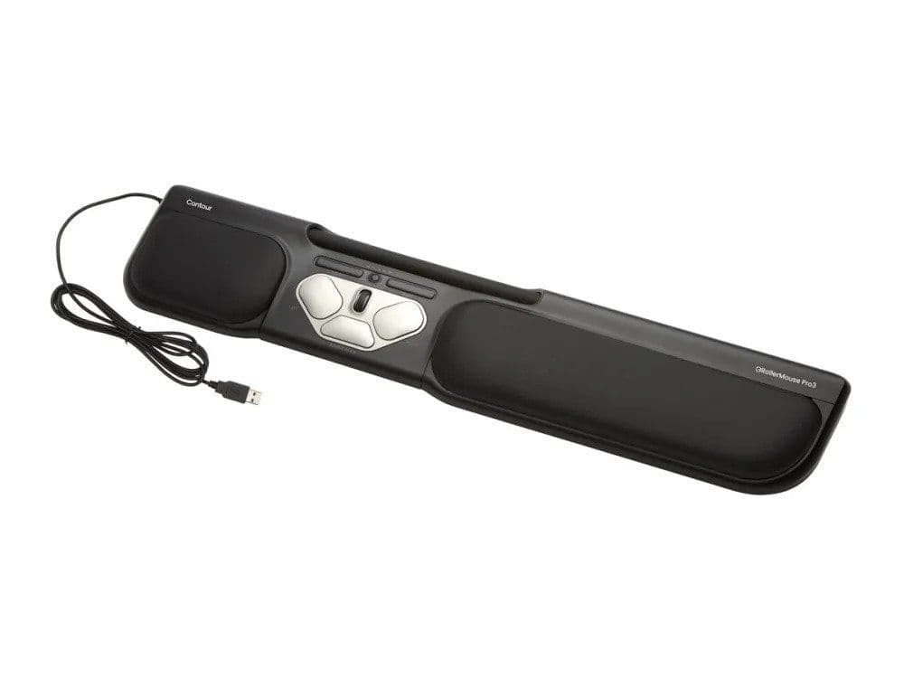 Contour Design RollerMouse Pro3, Molempikätinen, Rollerbar, USB A-tyyppi, 2400 DPI, Musta