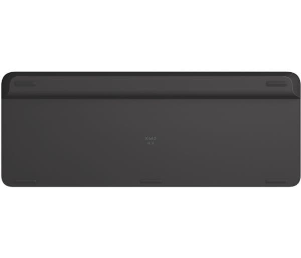 Logitech Slim Multi-Device Wireless Keyboard K580, Täysikokoinen (100 %), RF Wireless + Bluetooth, Grafiitti