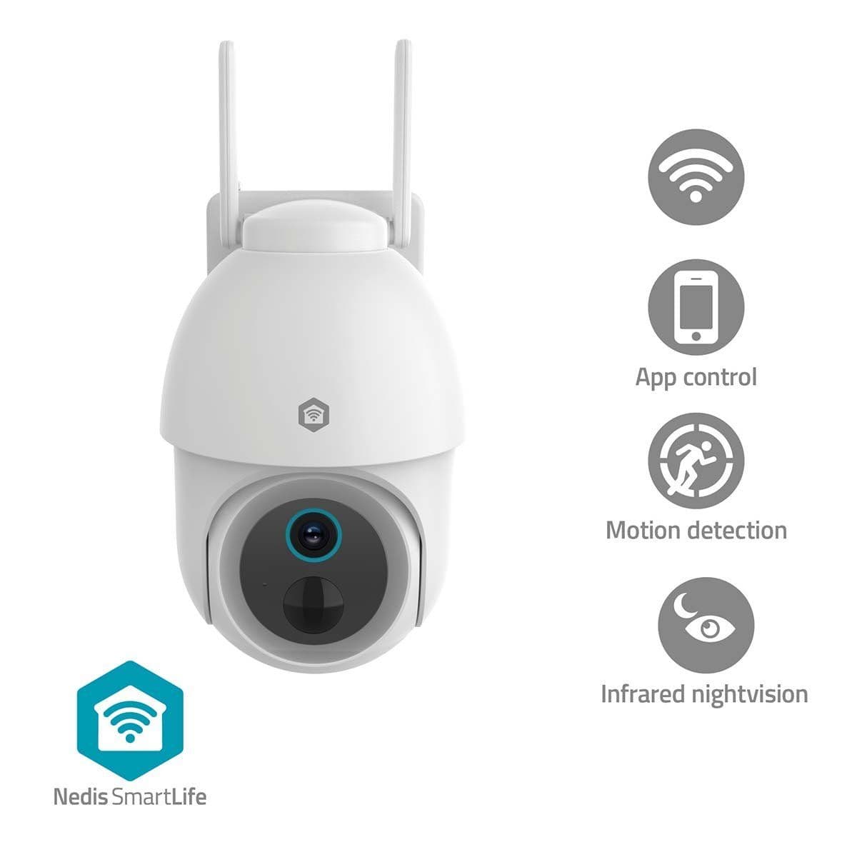 Nedis SmartLife IP-kamera ulkona | Spotlight | 3MP Full HD 1296p | Kallistus | IP65