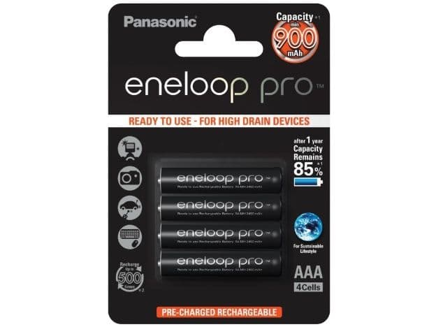 Panasonic eneloop pro BK-4HCDE/4BE - Akku 4 x AAA - (ladattava) - 930 mAh