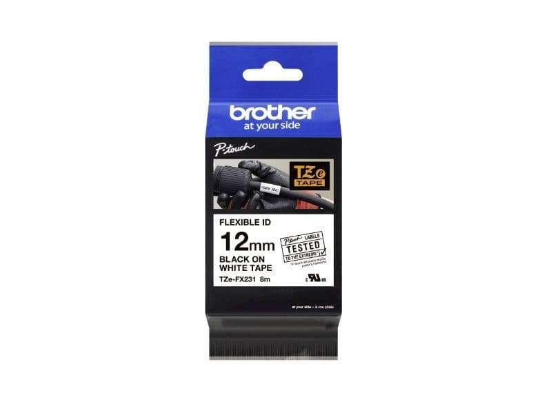 Brother TZe-FX231 - lajittelu 12mm x 8m - joustava