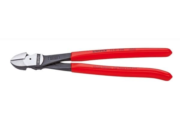 Knipex SecuTec® No. 43 74 01 250 Workshop Power-sivuleikkuri viisteellä 250 mm