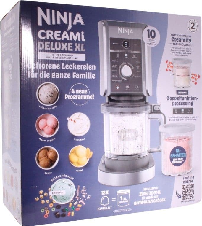 Ninja NC502EU, 0,709 L, 3 kulhoa, musta, Hopea, LED, 0,88 m, 24 h
