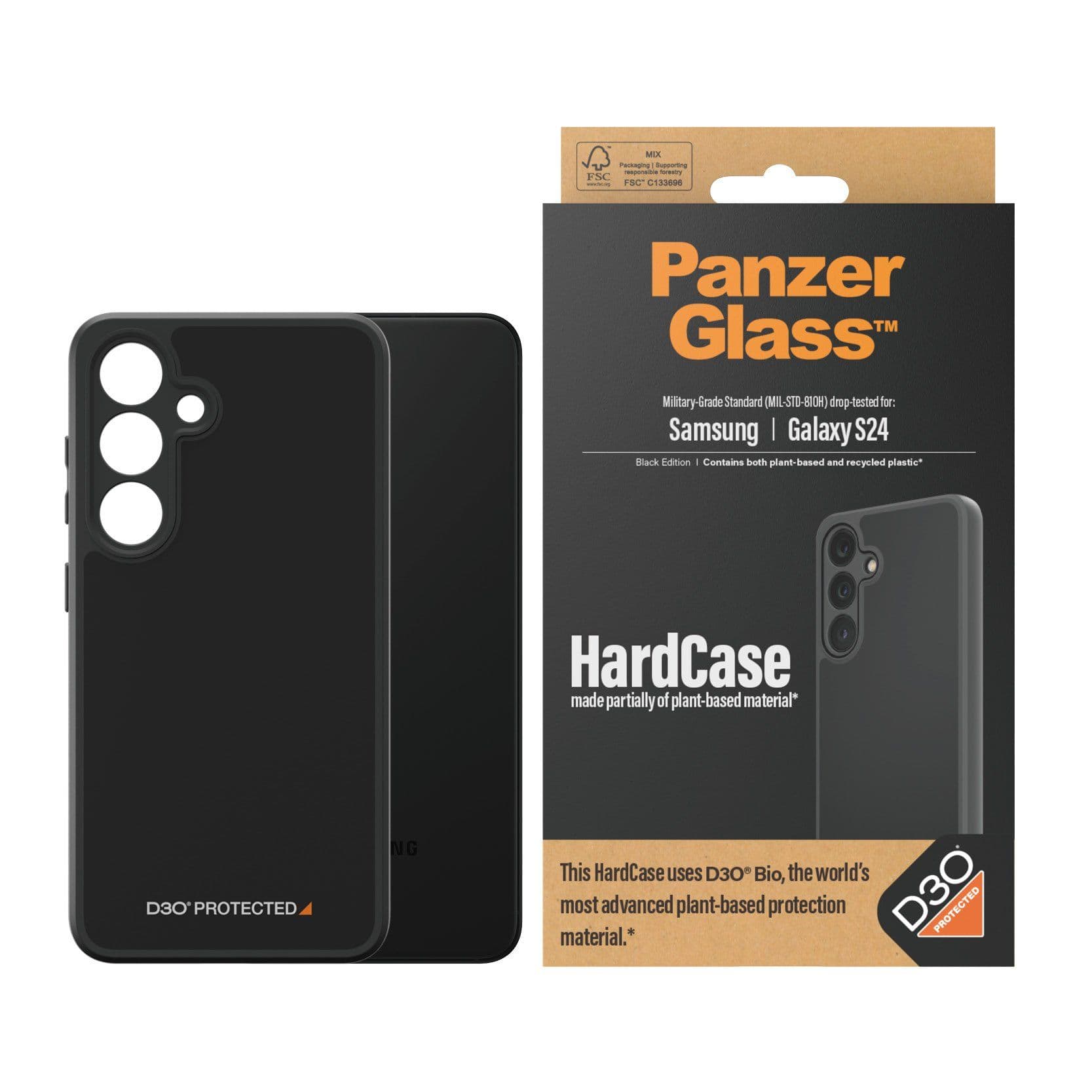 PanzerGlass™ | Kovakotelo - Takakansi - Musta | Galaxy S24