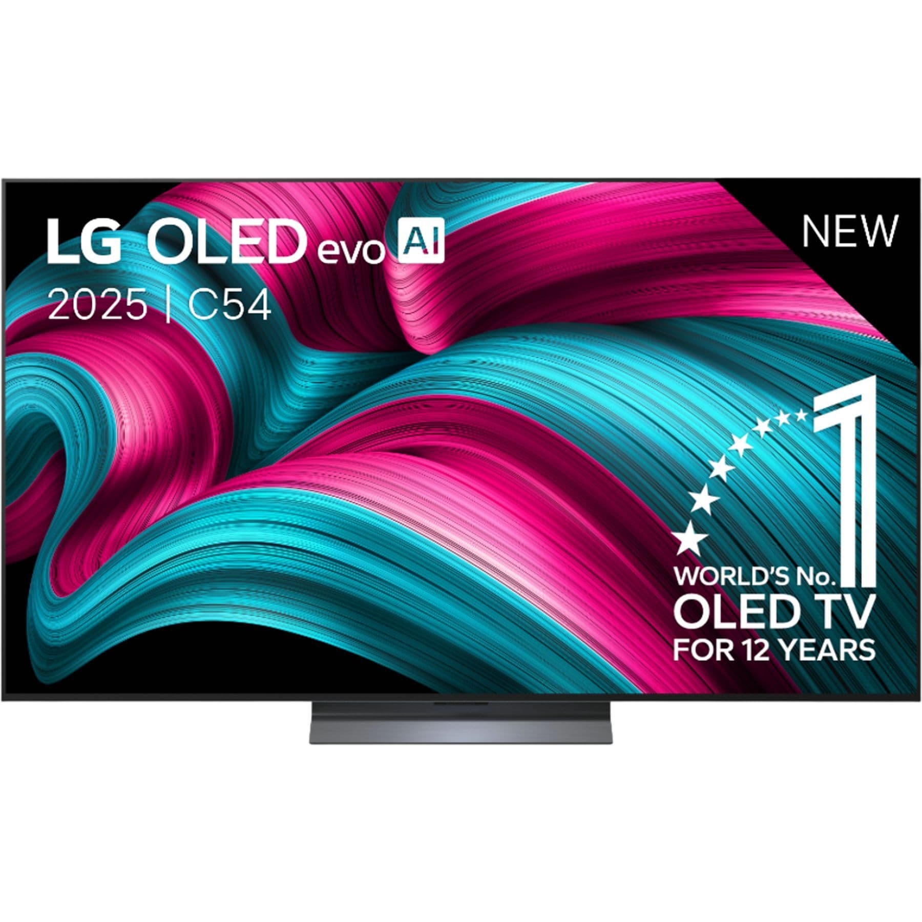 LG OLED evo AI OLED48C54LA.AEU, 121,9 cm (48), 3840 x 2160 pikseliä, OLED evo, Älytelevisio, Wi-Fi, musta