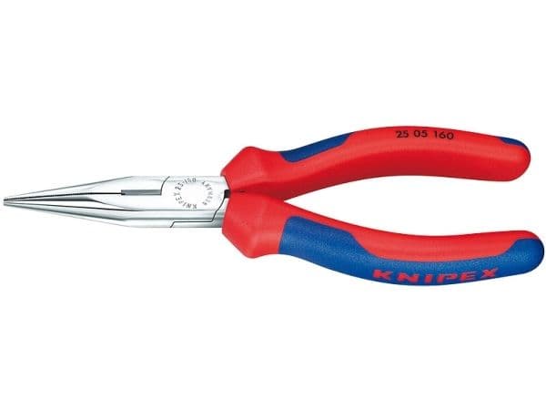 Knipex 25 05 160 Elektroniikka ja hienomekaniikka Litteät pyöreät pihdit Suora 160 mm