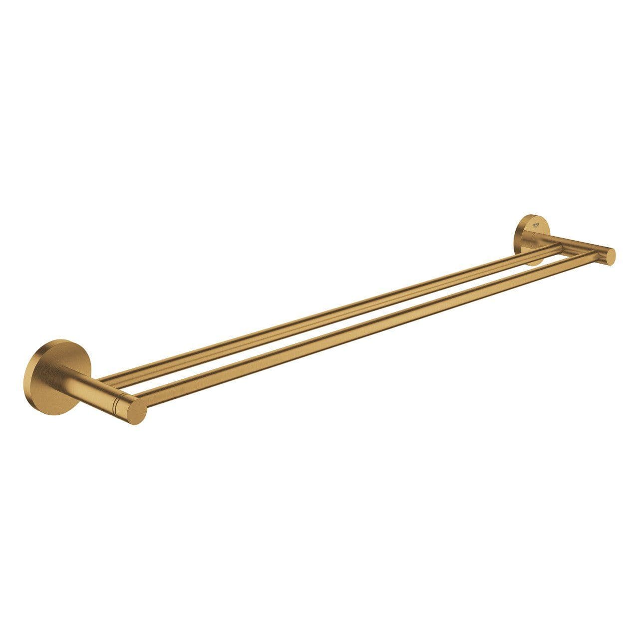 Grohe Essentials kaksinkertainen pyyheteline - harjattua messinkiä