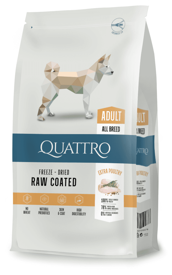 Quattro Super Premium All Breed Adult, Extra Poultry 3 kg