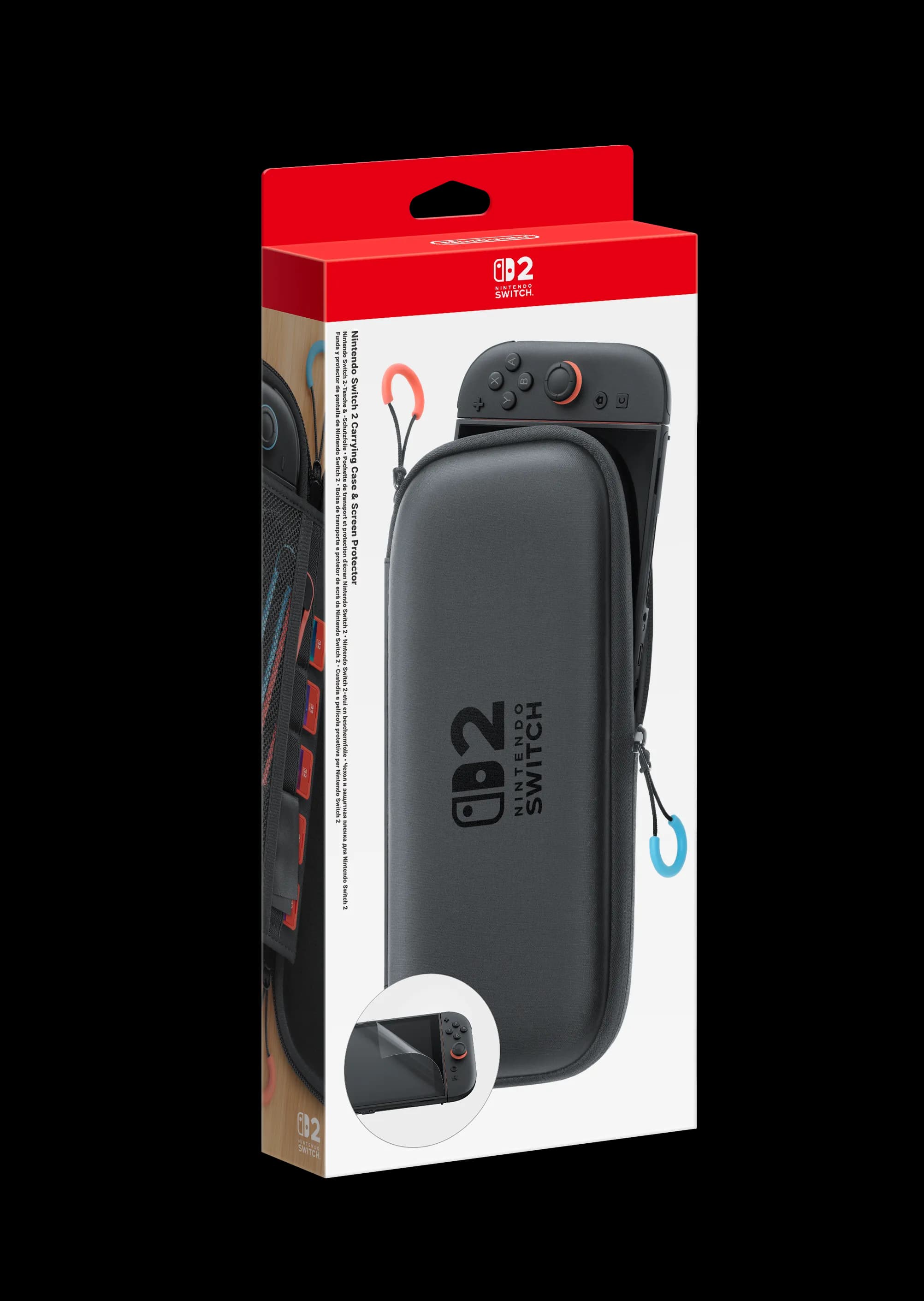 Nintendo 10015104, Hardshell case -kotelo, Nintendo, musta, Nintendo Switch 2, Vetoketju, 142 mm