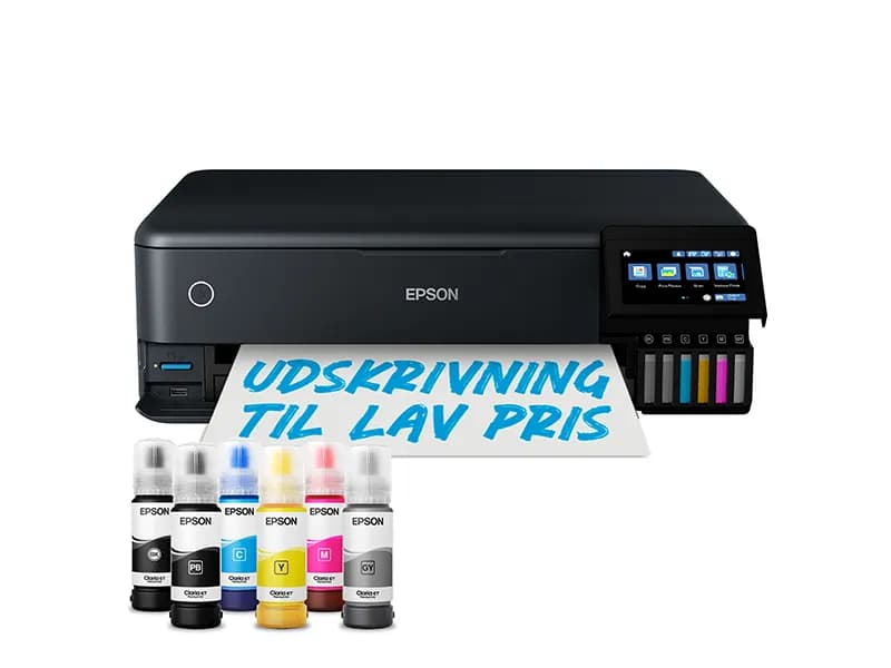 Epson EcoTank ET-8550, Mustesuihku, Väritulostus, 5760 x 1440 DPI, A3, Suoratulostus, Musta