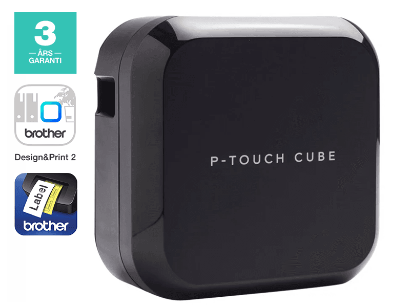 Brother CUBE Plus, TZe, Lämpösiirto, 180 x 360 DPI, 20 mm/s, Langallinen & langaton, Litiumioni (Li-Ion)