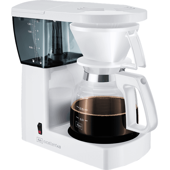 Melitta Excellent 4.0 - Kahvinkeitin - 10 kuppia - Valkoinen