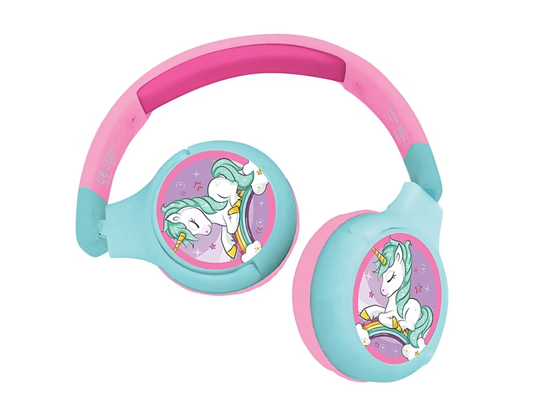 Unicorn 2 in 1 Bluetooth®- ja langalliset mukavuuskuulokkeet sekä kokoontaitettavat kuulokkeet