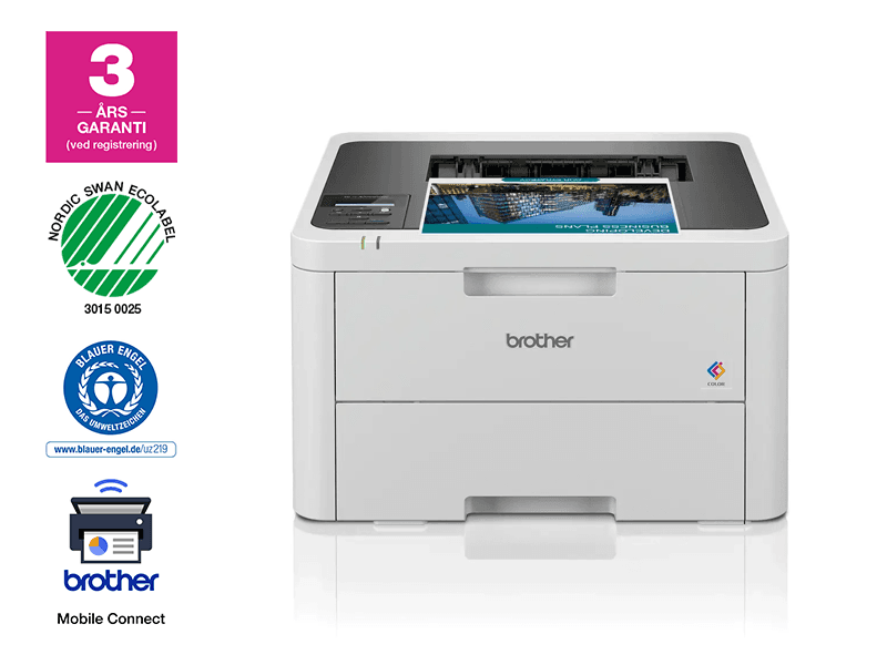Brother HL-L3220CW, LED, Väri, 600 x 2400 DPI, A4, 18 ppm, Musta, Valkoinen