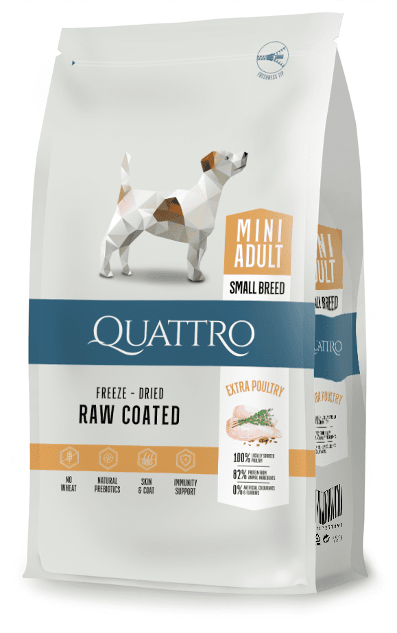 Quattro Super Premium Small Breed Mini Adult, Extra Poultry 7 kg