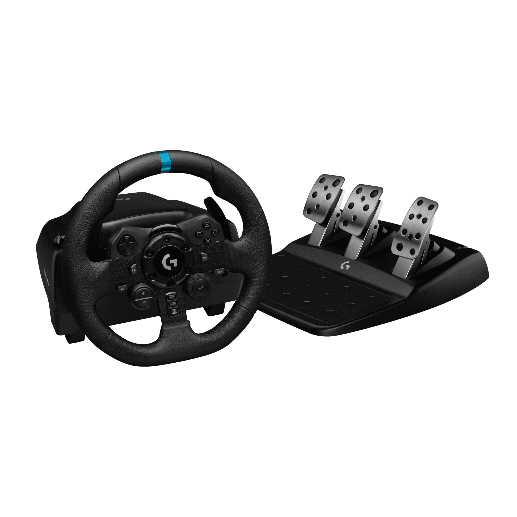 Logitech G923 - Rat og pedalsæt - kaapelointi - PC / Playstation 4 / Playstation 5