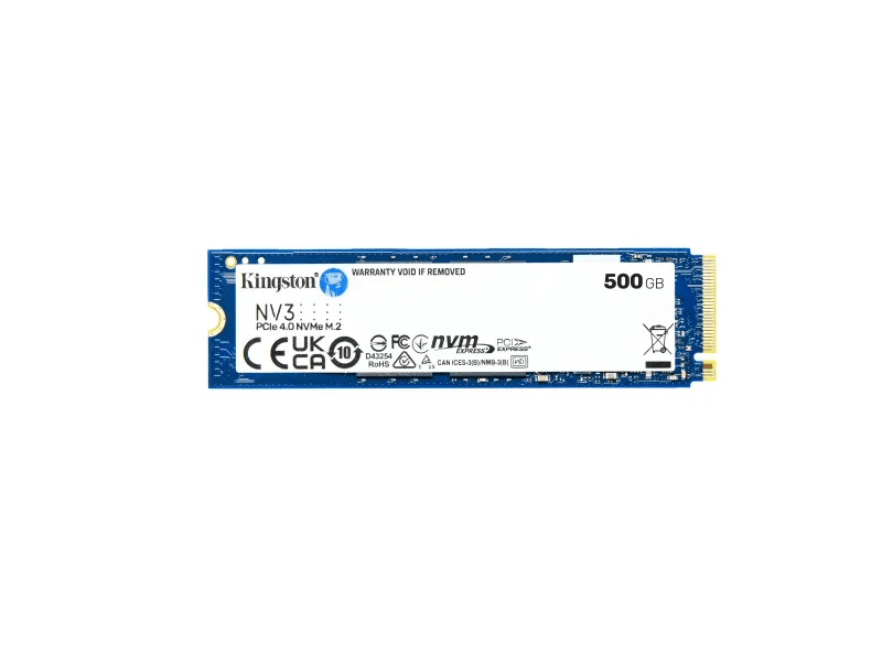 Kingston Technology 500G NV3 M.2 2280 NVMe SSD, 500 GB, M.2, 5000 MB/s