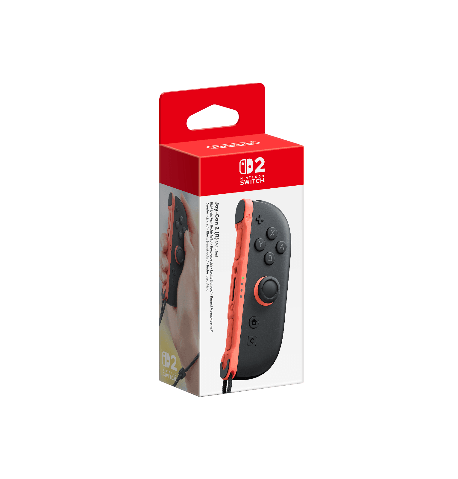 Nintendo Switch 2 Joy-Con Light Red | Oikean käden ohjain
