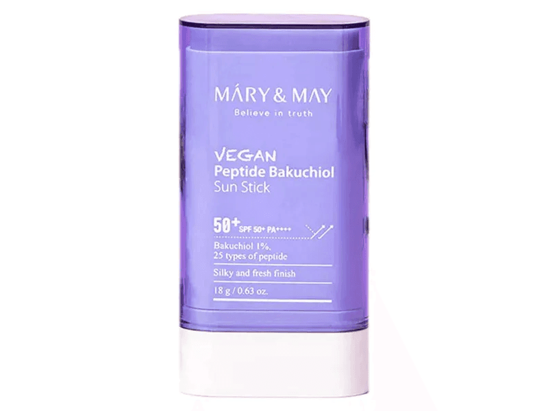 Mary&May Vegan Peptide Bakuchiol Sun Stick SPF50+ PA++++ - - 18 g