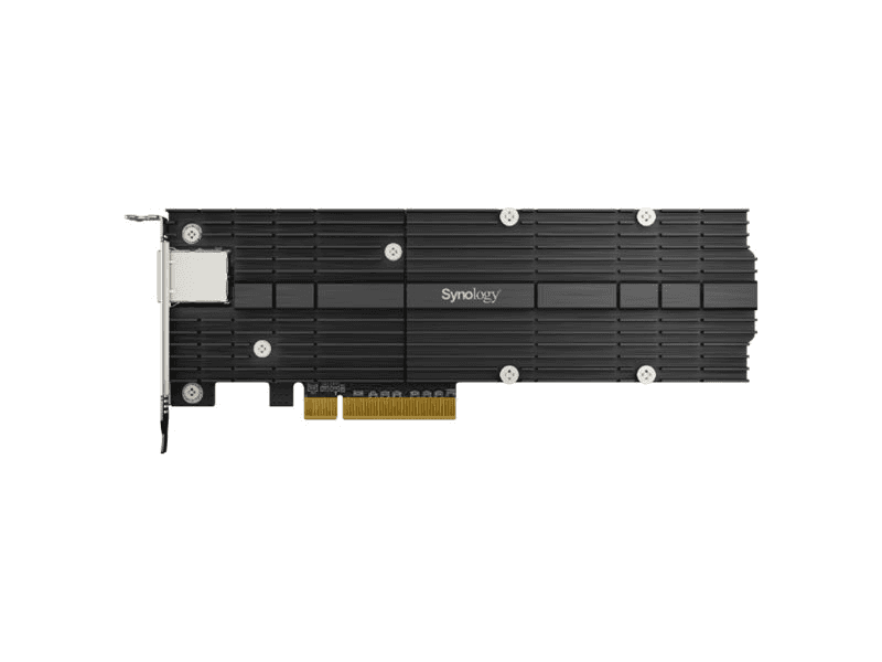 Synology E10M20-T1 - Verkkosovitin - PCIe 3.0 x8 Low Profile - 10Gb Ethernet x 1 - Synology RS820, SA3400, SA3600 Disk Station DS1618, DS1819, DS2419 RackStation RS820 -laitteisiin