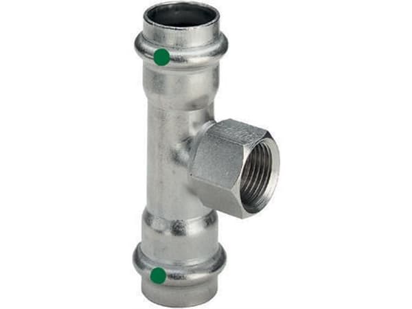 Sanpress Inox T-stykke 42 mm x 12 x 42 mm rustfrit stål