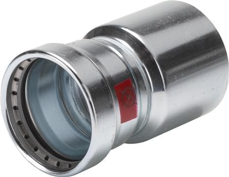 VIEGA Prestabo reduktion muffe / nippel 88,9x76,1mm af galvaniseret stål SC-contur