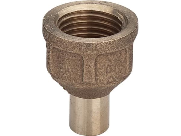 Viega indstiksstykke nippel/muffe 22 mm x 12 rødgods