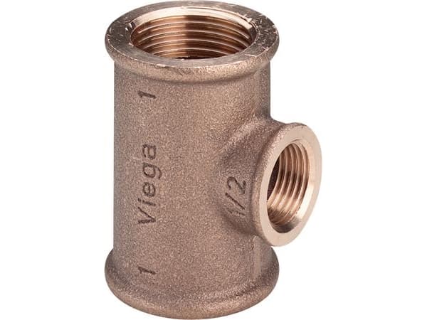 VIEGA T-tykki 1x1/2 x1 rødgods