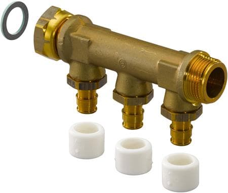 UPONOR Aqua PLUS -jakeluputki, jossa on tulo Q& E NKB DR 3/4 MT/SN 3X15 C/C35 mm