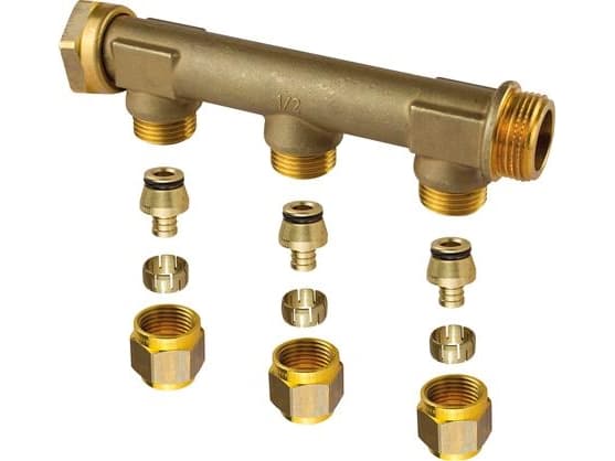 Uponor ford.rør m/oml 3/4 3x15 - Uponor ford.rør med oml. wtr pex dr 3/4""mt/sn 3x15c/c50mm