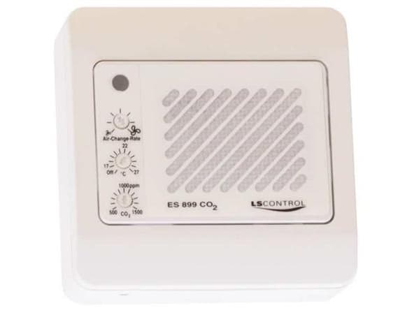 LS CONTROL CO2-anturi MODBUS:lla seinäasennukseen, lähtö 0-10V/2-10V, 24VDC-3VA / 24VAC-6.4VA, CO2 0-2000 ppm, lämpötila 0..50°C.