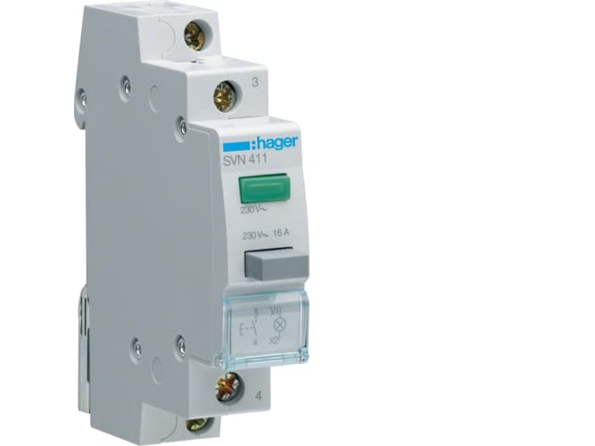 Hager SVN411, IP20, -20 - 50 °C, -40 - 80 °C, 17,5 mm, 83 mm