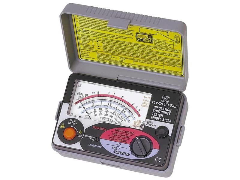 ELMA INSTRUMENTS Kyoritsu K3132A is-ationstester V-t-, Ohmmeter/gennemgangstest IEC 61010-1 KAT III IEC 61010-1 KAT III