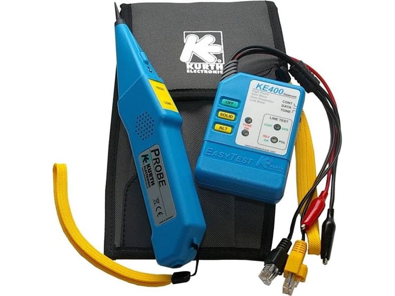 ELMA INSTRUMENTS Easytest Protect KE401. Johdonmittauslaite, joka testaasinisignaalia aktiivisilla linjoilla.