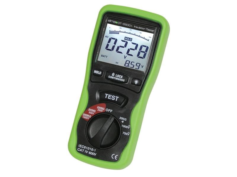 Multimeter med isoleringstestare DT5500A