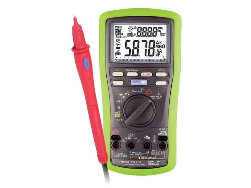 ELMA INSTRUMENTS Elma BM878 Isolationsmultimeter med remote probe og temperaturmåling (eristysmultimetri)