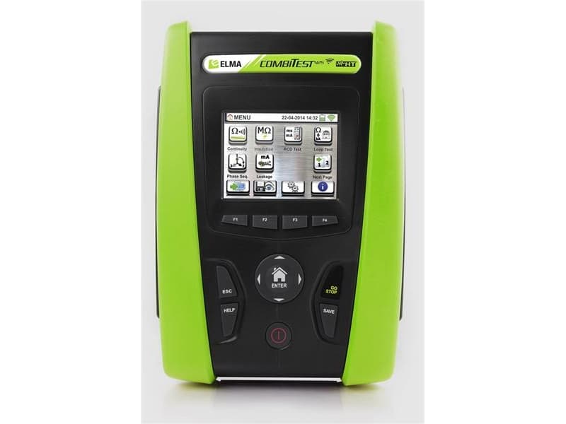 ELMA INSTRUMENTS Combitest 425 leveres inkl. taske, prøveledninger, næb, vejledning, dansk software. Opfylder IEC 61010-1 KAT III.