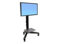 Ergotron Neo-Flex Mobile MediaCenter VHD, musta, Litteä paneeli, Multimediakärry, 41 kg, 94 cm (37), 165,1 cm (65)