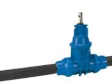 Liitäntäventtiili 63mm. POM - PN16. PE100-SDR11 tappi. AVK