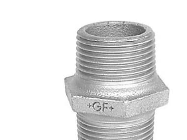 Brystnippel galvaniseret 2 1/2