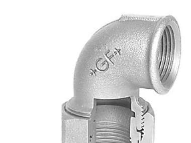 Vinkelunion galvaniseret konisk muffe/muffe 3/4