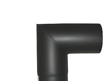 MB Sorte røgr. 130mm knærør 90 - knærør 90ø