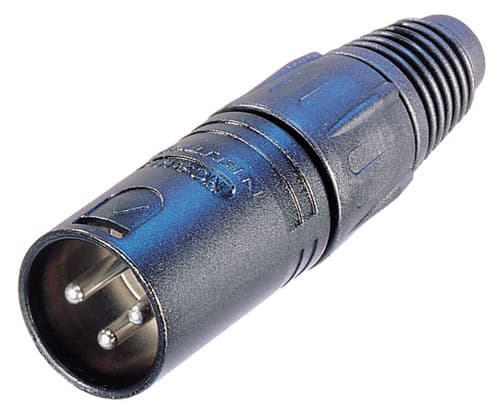Neutrik NTR-NC3MXB, XLR, musta, Messinki, Nikkeli, Polyamidi, Polyoksimeteeni (POM), Polyuretaani, Sinkittyä terästä, Kulta, UL, UL 94 HB, IEC 61076-2-103, IP 40, IEC 68-2-20, -30 - 80 °C