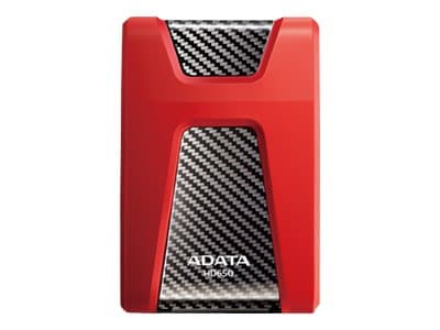 ADATA DashDrive Durable HD650, 1 TB, 2.5, 3.2 Gen 1 (3.1 Gen 1), Punainen