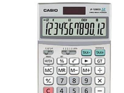 Casio JF-120 ECO, Työpöytä, Näyttölaskin, 12 lukua