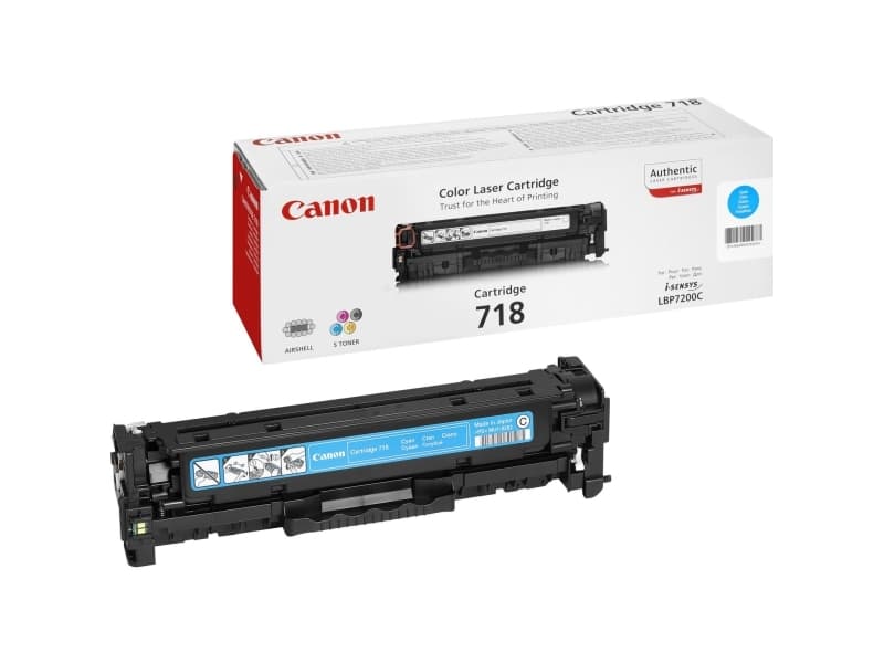 Canon CRG-718 C, 2900 sivua, Syaani, 1 kpl